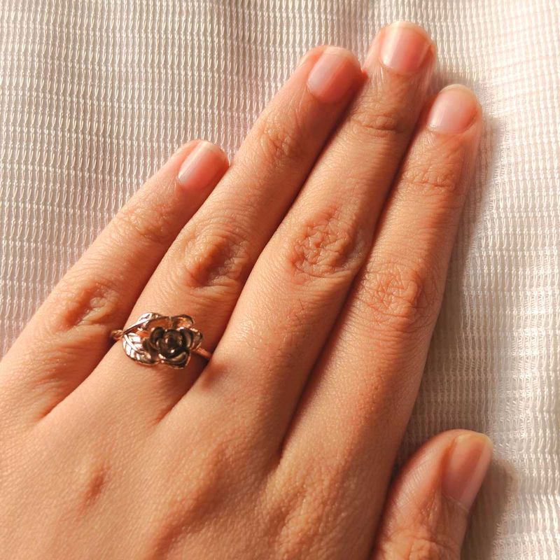 Rose Gold Flower Ring