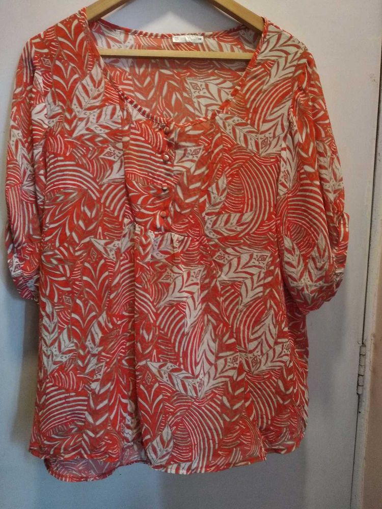 Beautiful Over Size Floral Print Top
