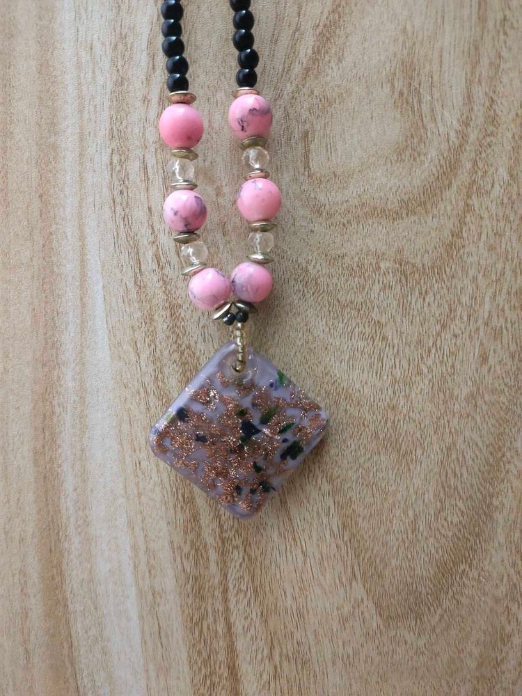 Pink Beaded Necklace