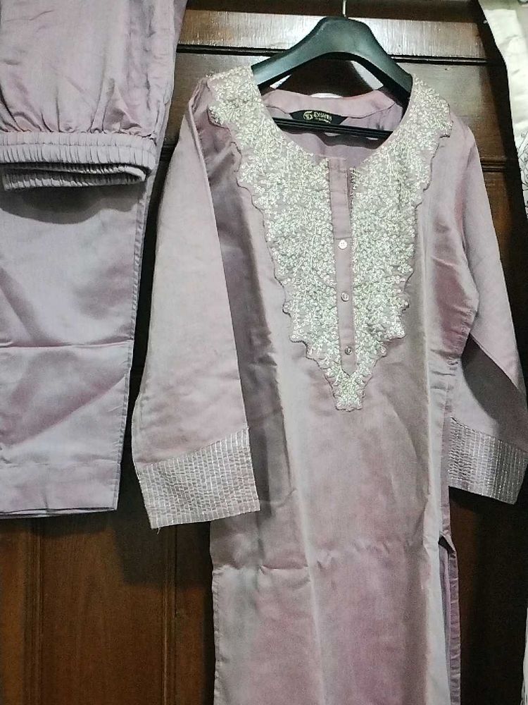 Lilac Embellished Salwar Kameez