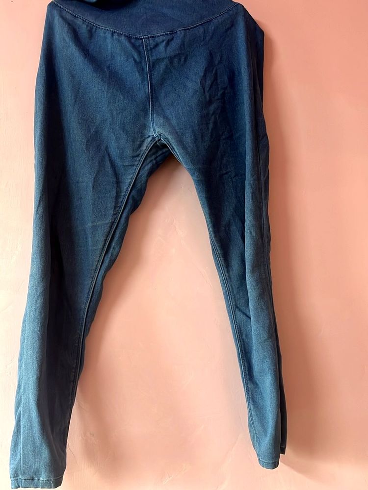 Pull-On Denim Jeggings