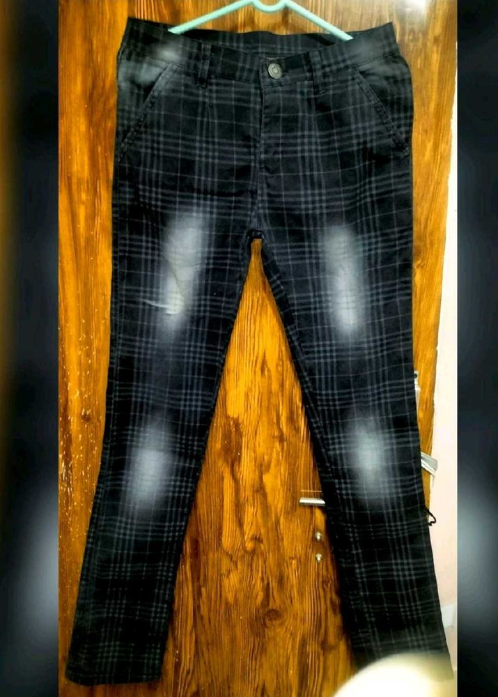 Checks Jeans For Mens