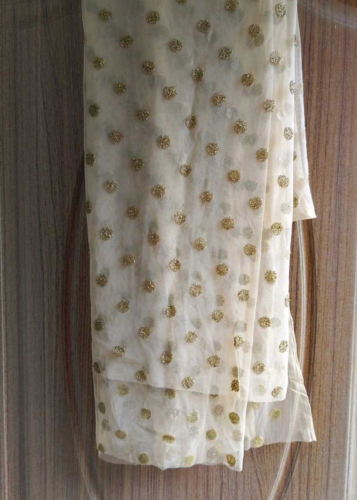 Elegant Dupatta with Gold Accents