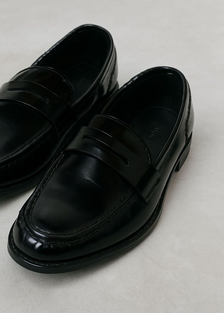 ZARA PATENT-FINISH LOAFERS