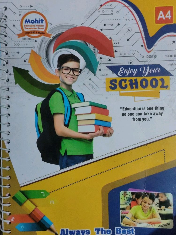 A4 Size Spiral Register