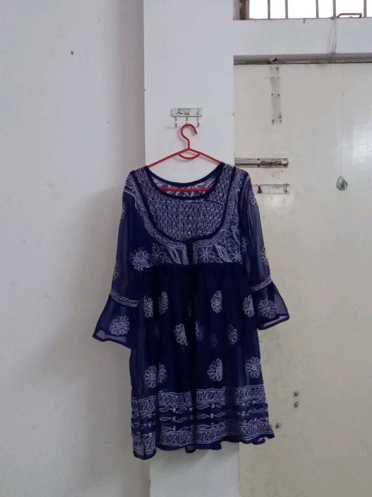 Lucknowi Embroidered Frock