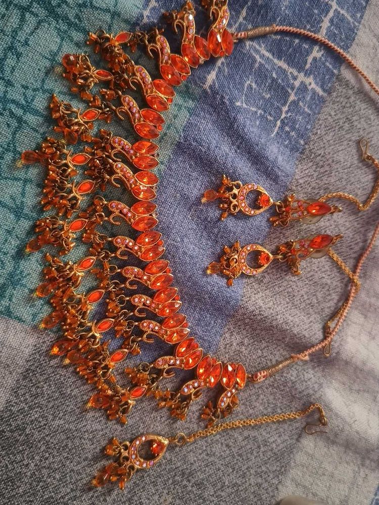 Orange Jewelry Set