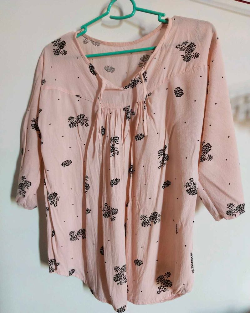 Flowy Peach Top