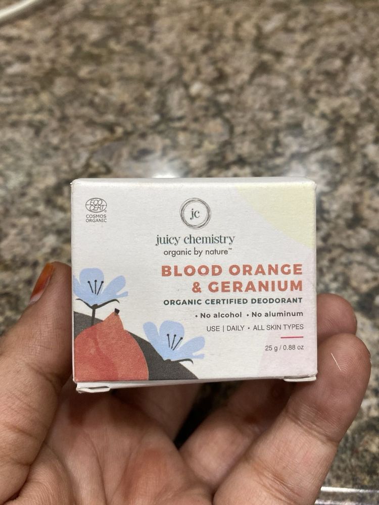 Juicy Chemistry- Blood Orange &amp; Geranium deo