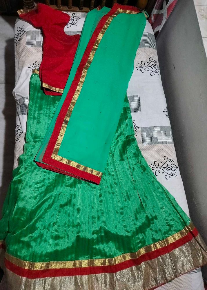 Green Lehenga Choli Set