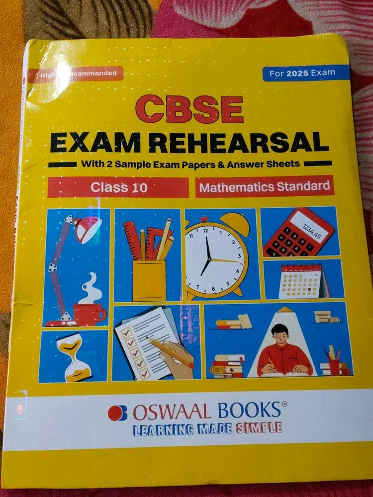 Class 10 Oswaal Maths Sample Paper Exam Rehearsal