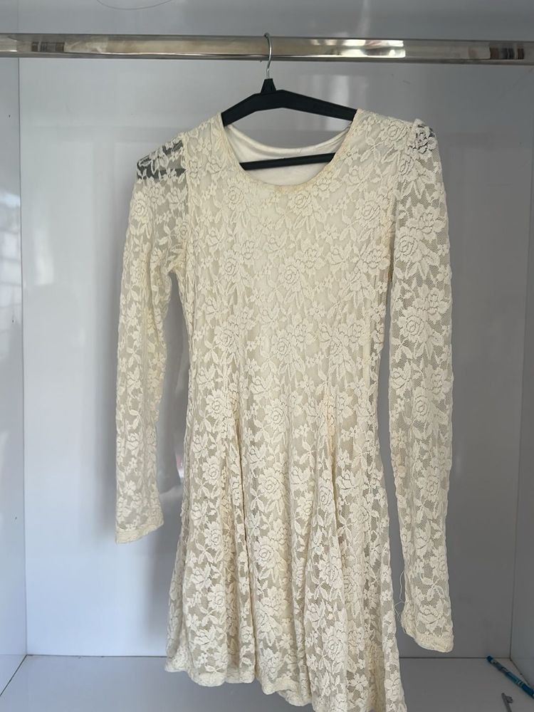 Elegant Lace Long Sleeve Dress