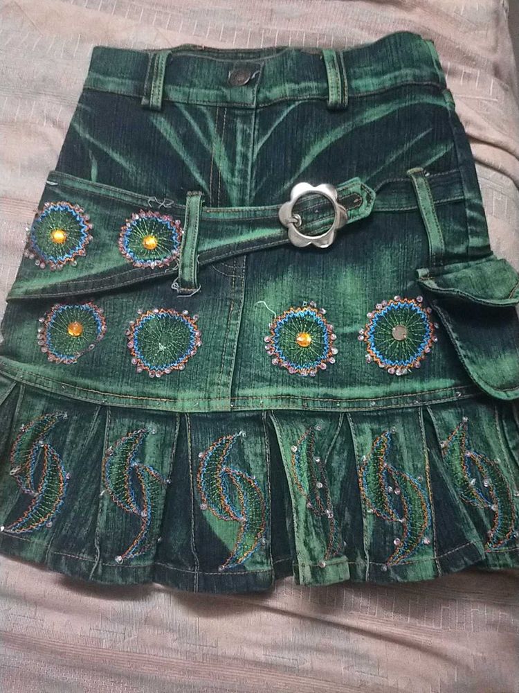 Cute Denim Skirt