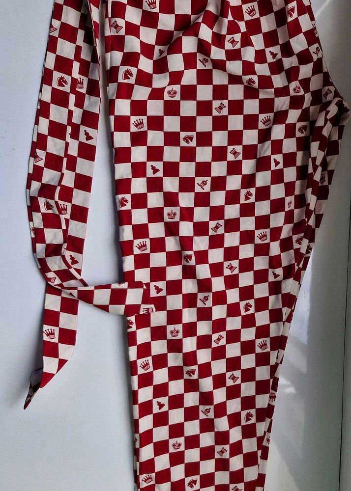 Women Pant Chess Board Design