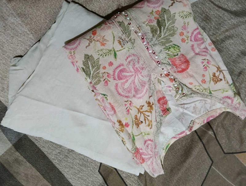 Floral Print Top &amp; Bottom Set