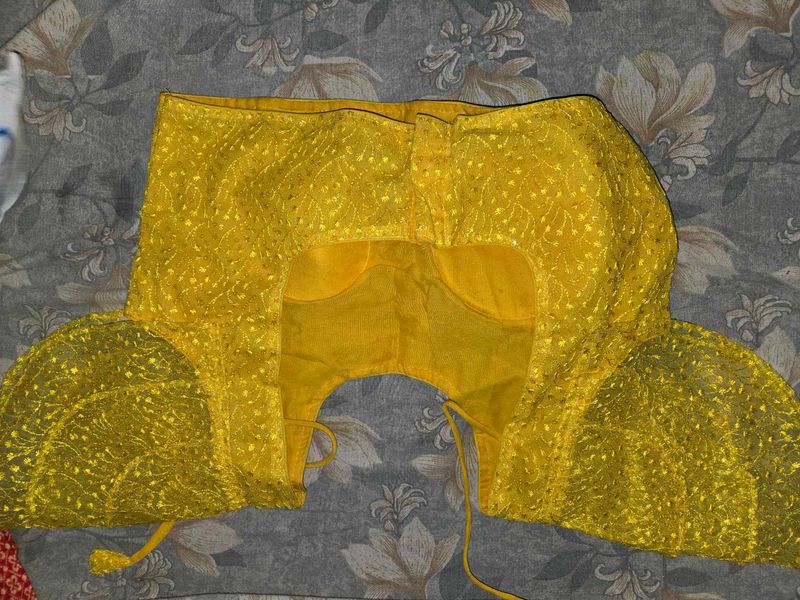 Yellow Embellished Blouse