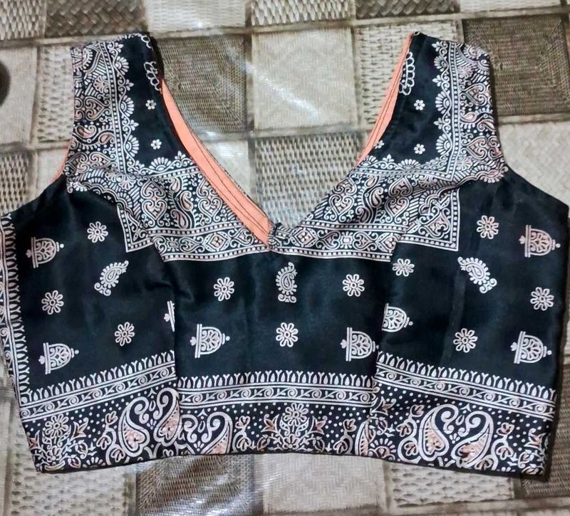 Paisley Print Sari Blouse
