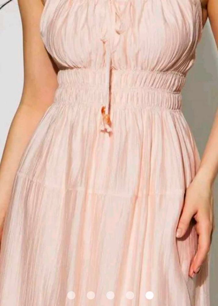 Gathered A Line Dress