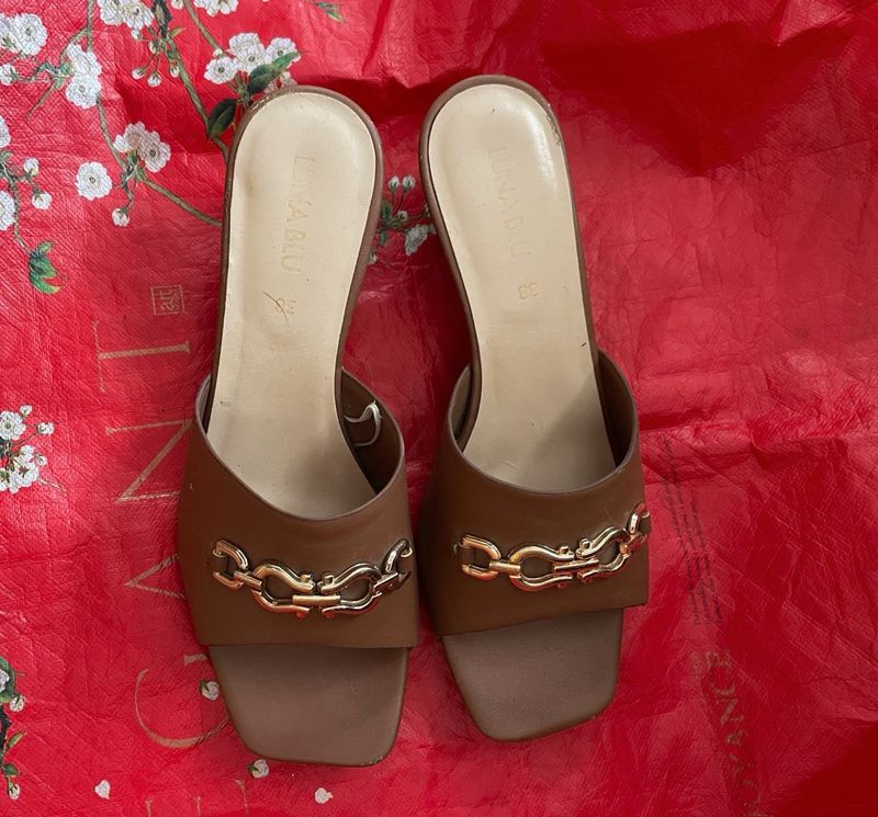 🤎Luna Blu Brown Mules 🤎