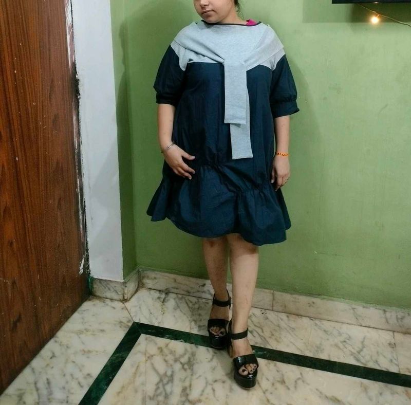 Stylish Navy Blue Dress