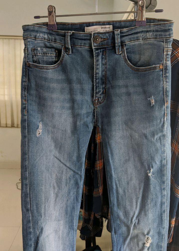 Stradivarius Regular High-waist Skinny Jeans