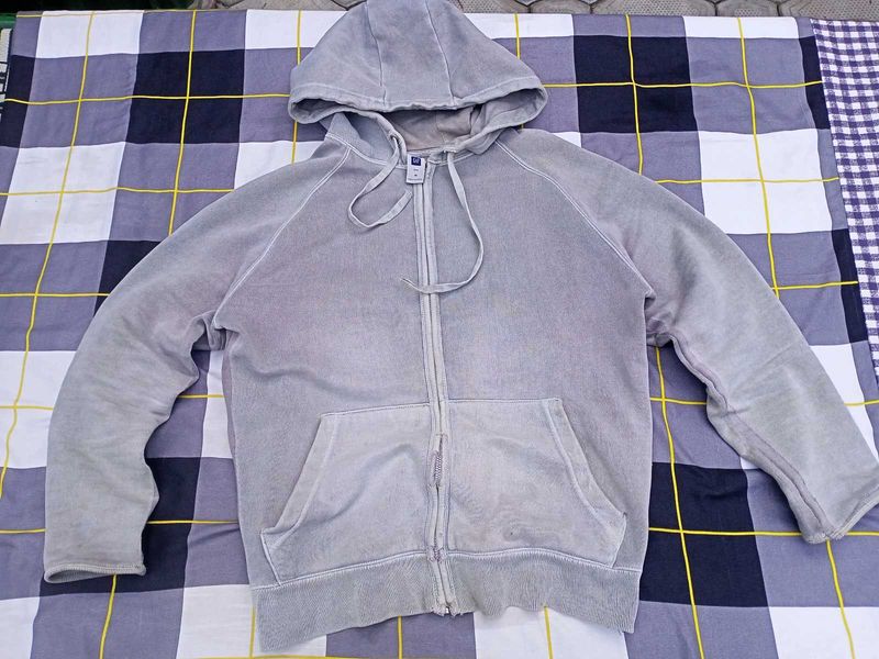 GAP Gray Zip-Up Hoodie
