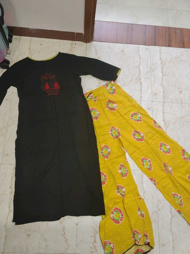 Black Kurta Set