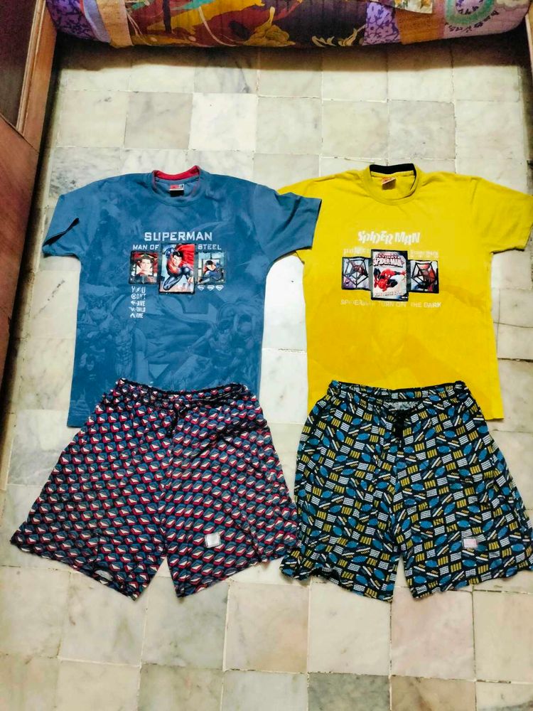 Blue &amp; Yellow Mustard Boys T Shirt