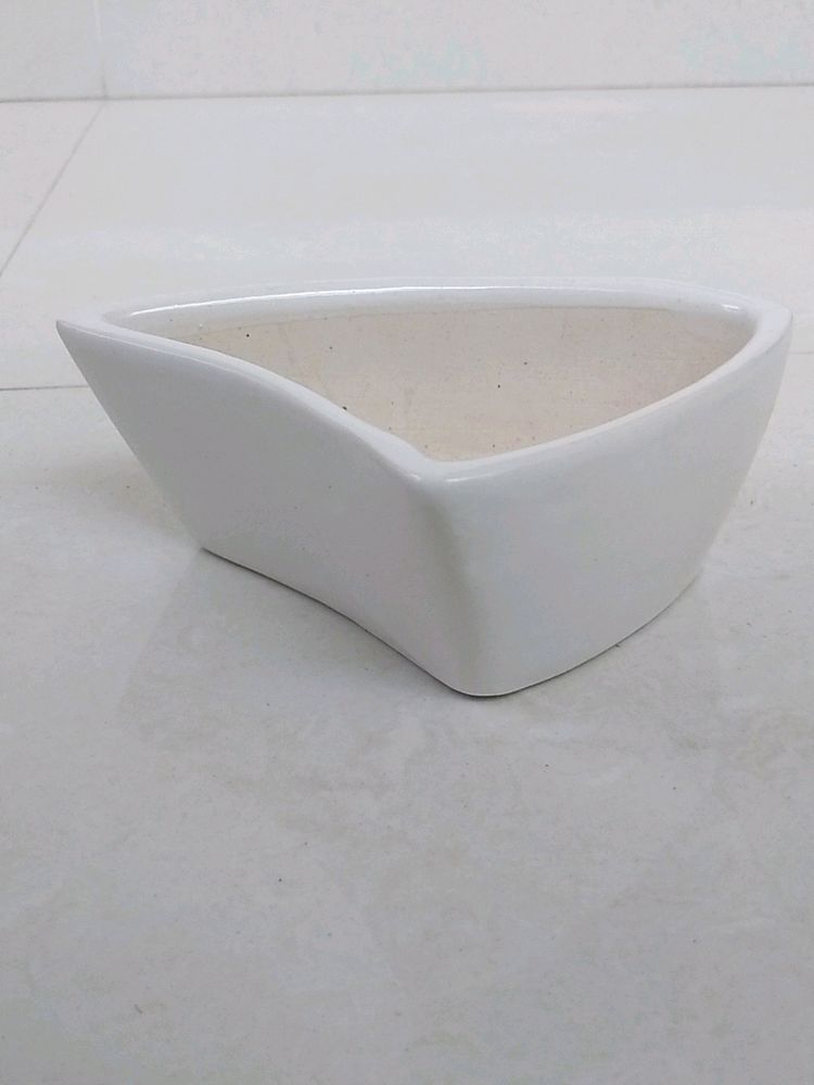 White Ceramic Pot