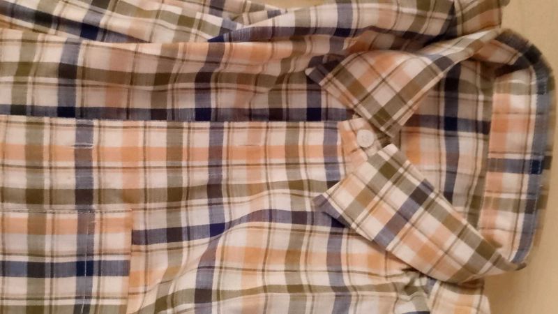 Plaid Button-Down Shirt