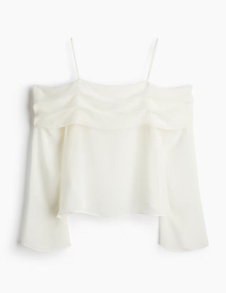 Elegant White Off-Shoulder Top
