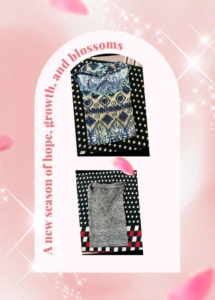 Round &amp; V-Neck Top Bundle