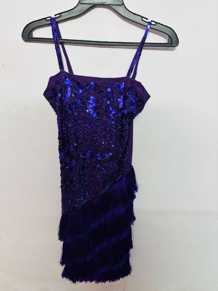 Stunning Purple Sequin Dress