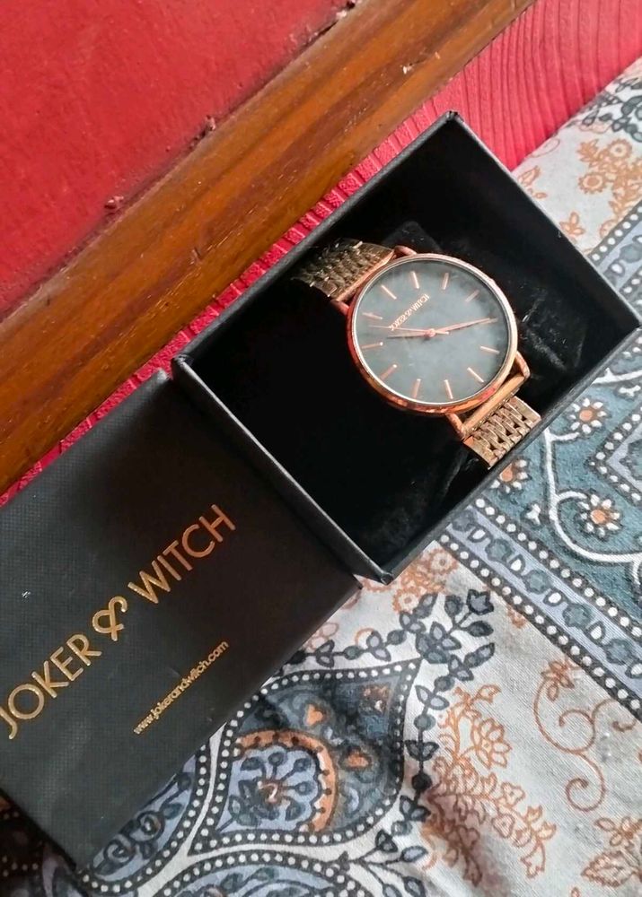 Joker &amp; Witch Rose Gold Watch