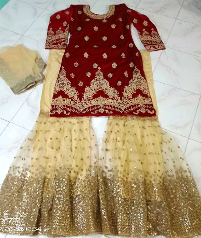 New Bridal Heavy Gharara Set