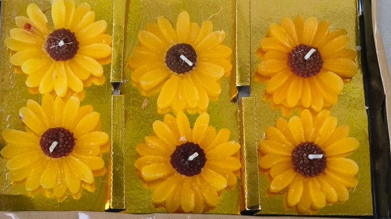 Sunflower Candles (Set of 6)