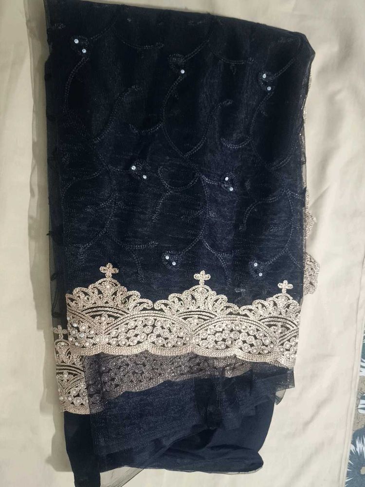 Elegant Black Saree