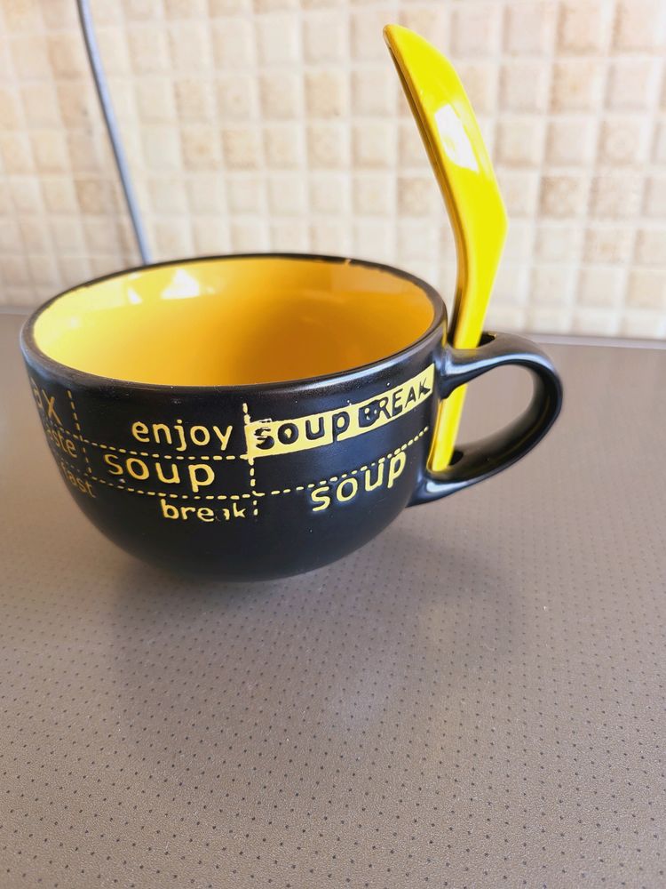 Soup Bowl With Spoon