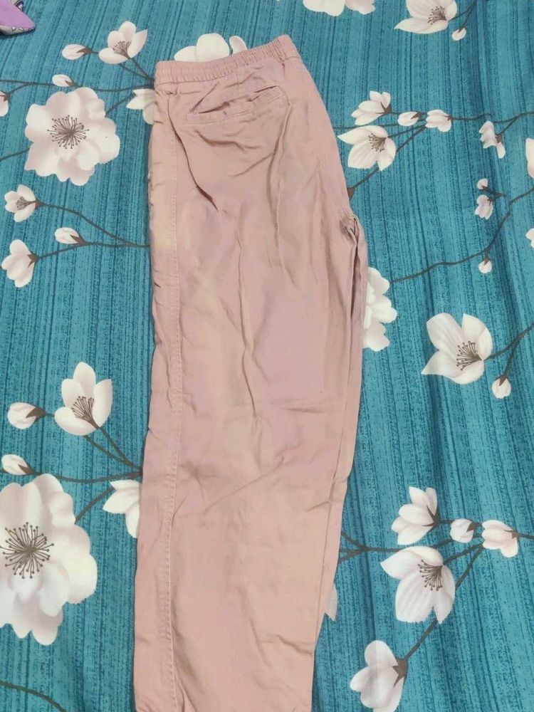 Pink Casual Pants