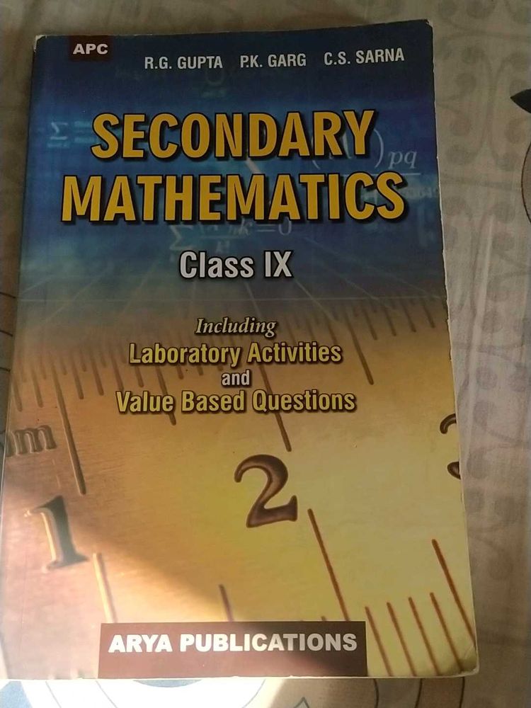 ARYA PUBLICATIONS, SECONDARY MATHEMATICS, CLASS IX