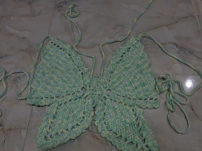 Crochet Butterfly Top