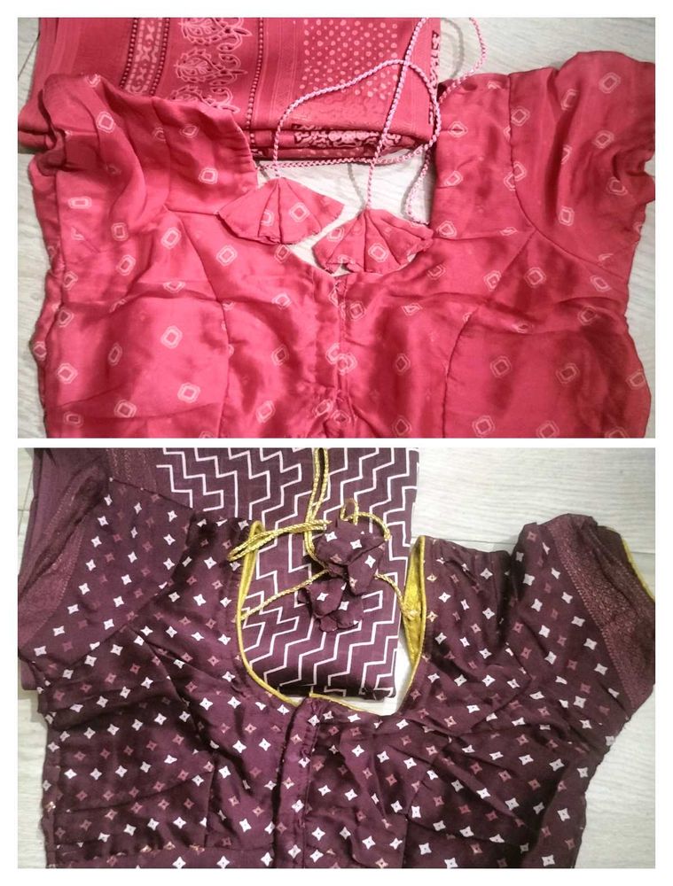 daily wear saree's with blouse- Set of Two