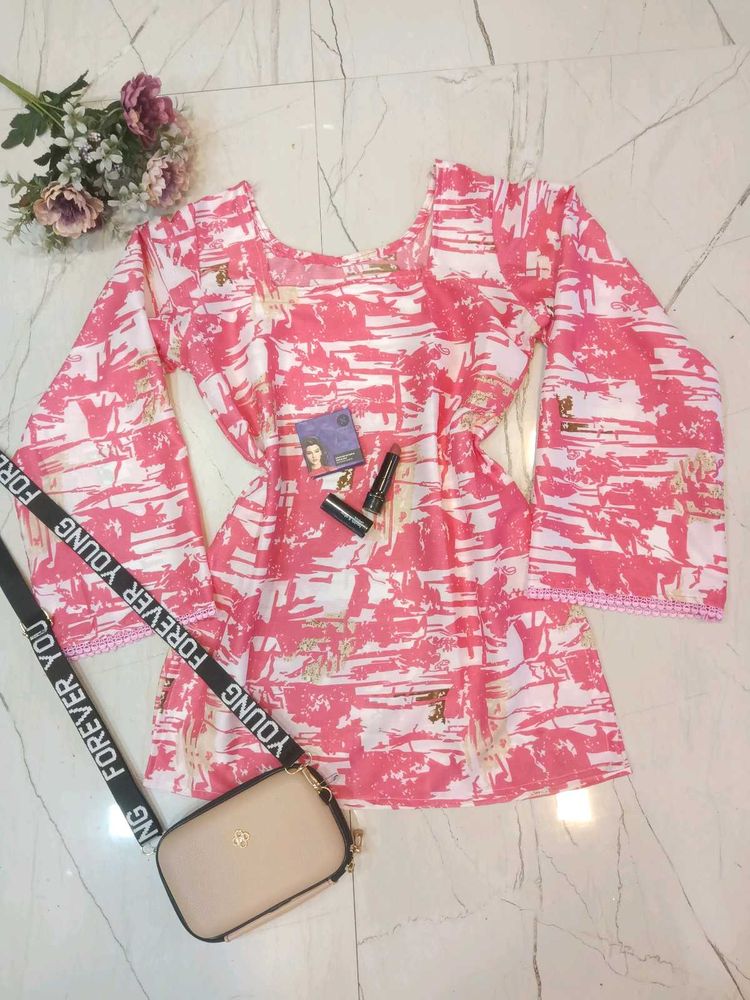 🆕 Pinky Pinteresty Short Kurta ✨🎀