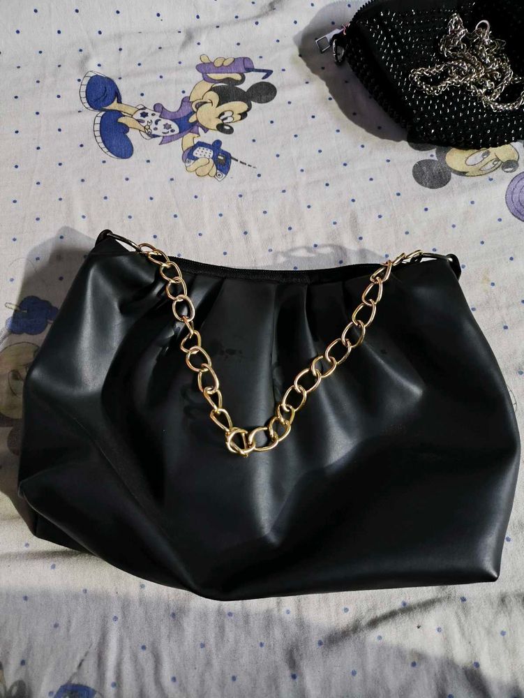 Chic Black Shoulder Bag