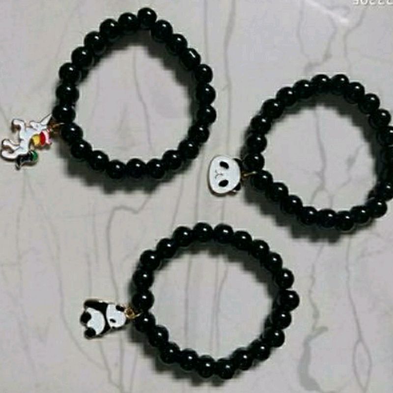 Black Charm Bracelet