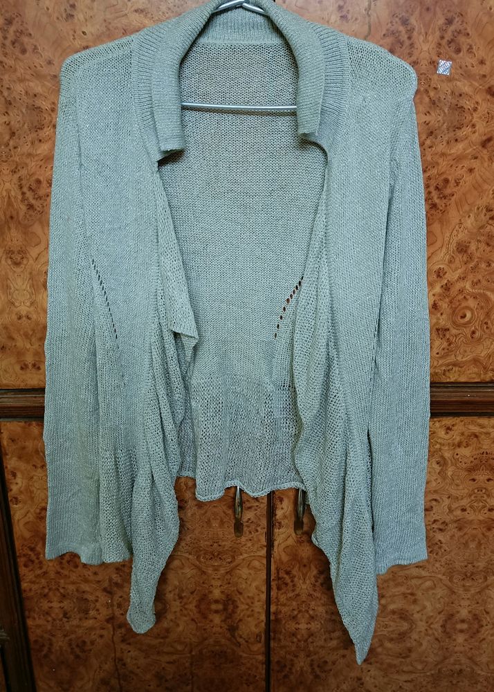 Silver shimmery shrug