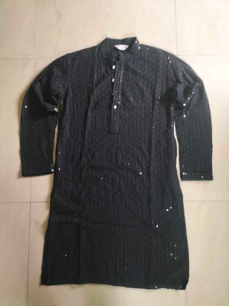 Men&#39;s Black Kurta