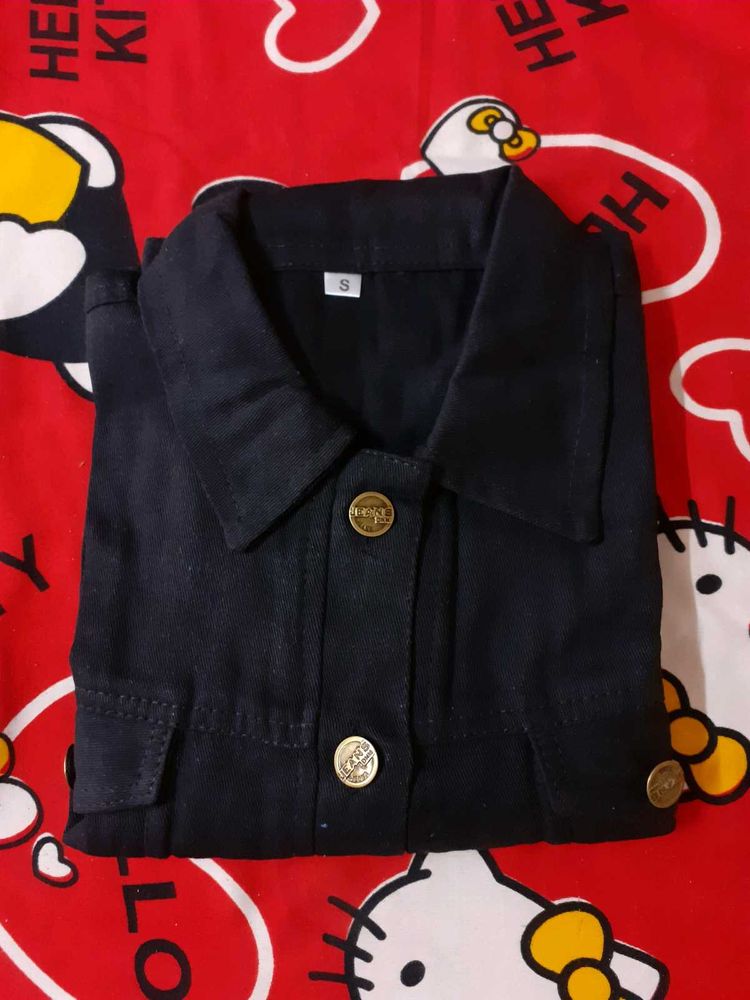 Stylish Black Denim Women Jacket (New)