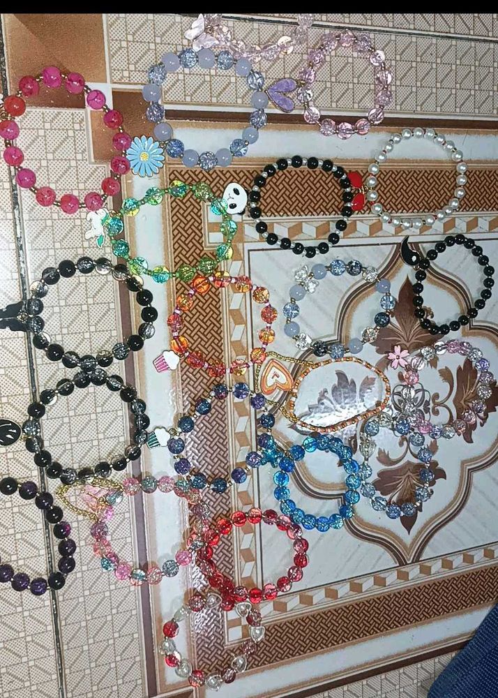 Beaded Charm Bracelets - Cute &amp; Colorful!