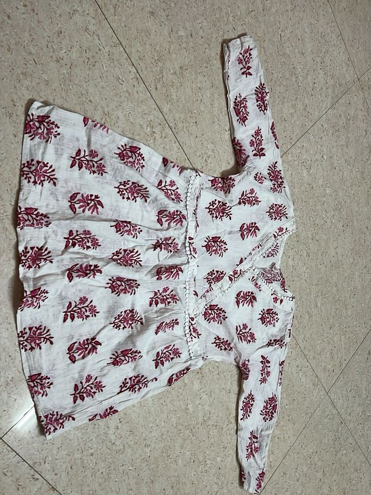 Floral Print Tunic Top